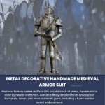 AR005 Metal Decorative Handmade Medieval Armor Suit 